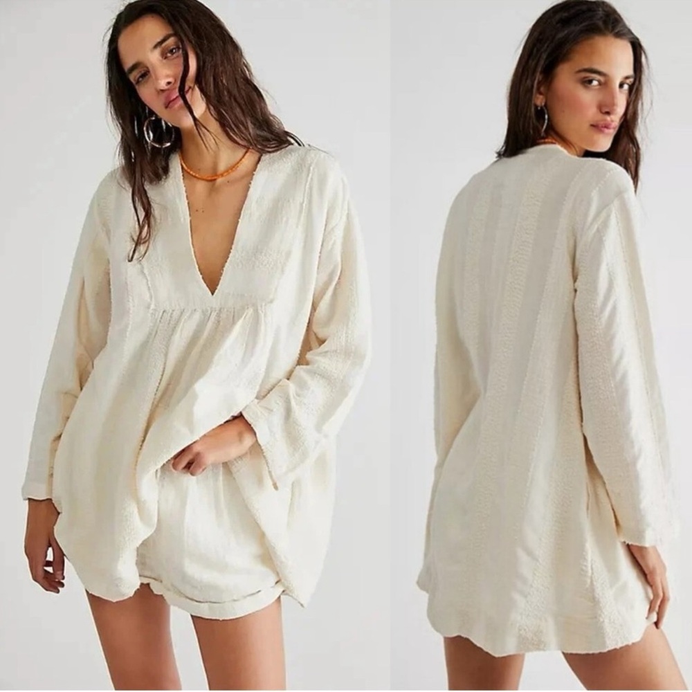 Free People Feels Like Sunshine Tunic Ivory NWT
